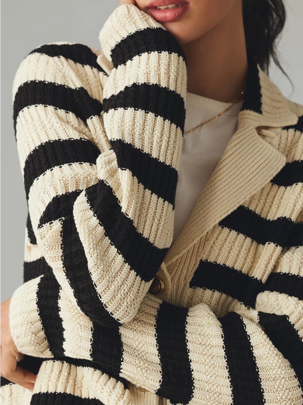 Greta Polo Cardigan Sweater by Maeve Anthropologie